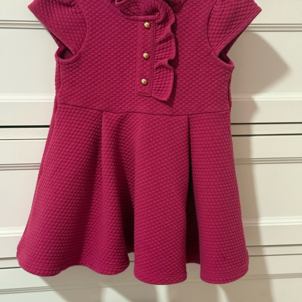 Janie and Jack Fuchsia Quilted Dress